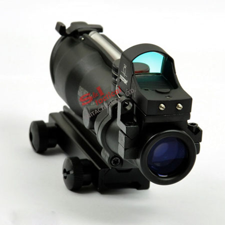 TA31 ACOG 4X32 Rifle Scope with Auto Red Dot black